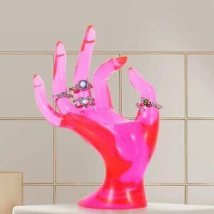 HOT! Hand jewelry pink holder